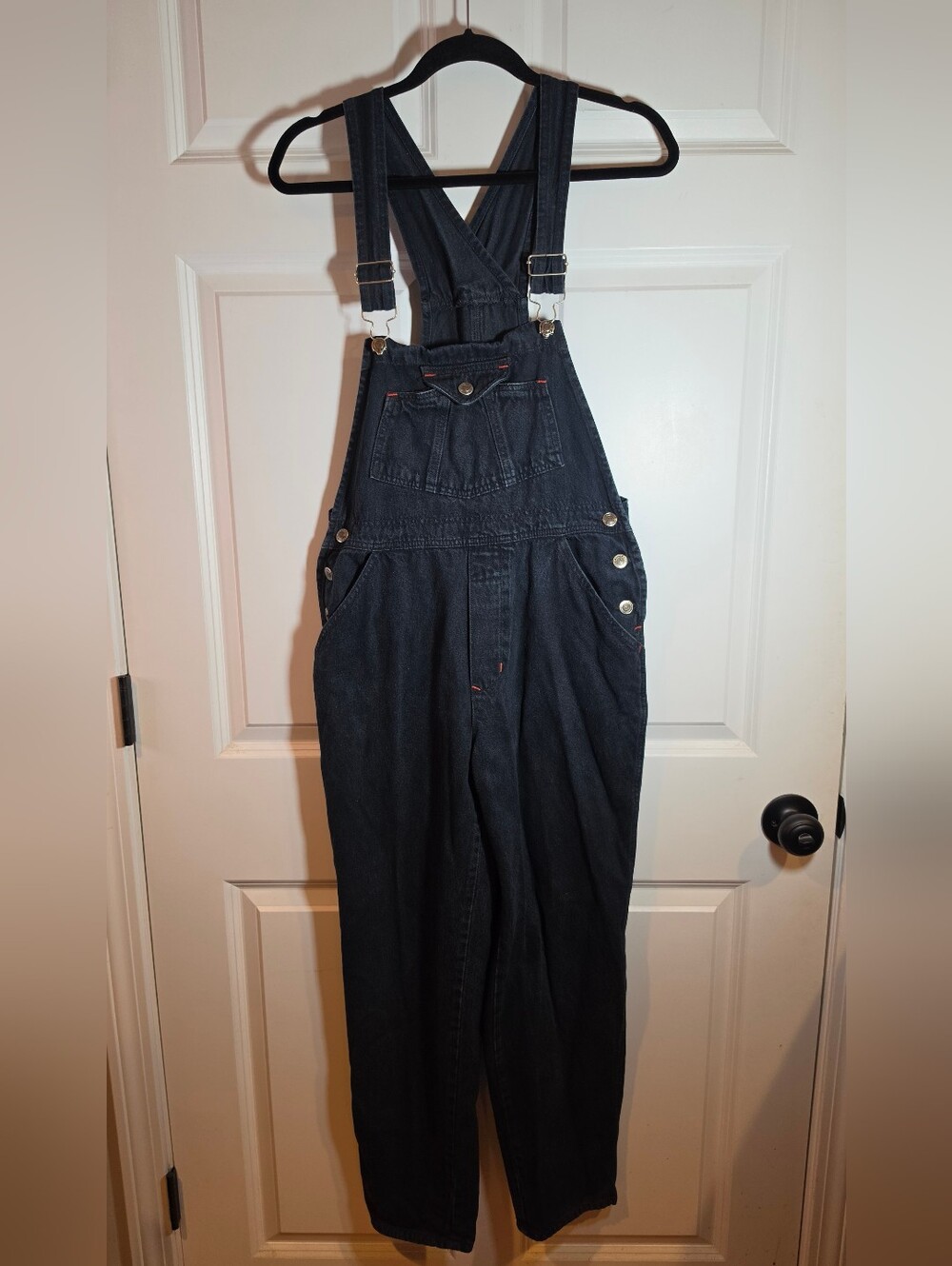 Canyon River Blues Vintage Dark Wash Denim Overalls Cotton M Adjustable